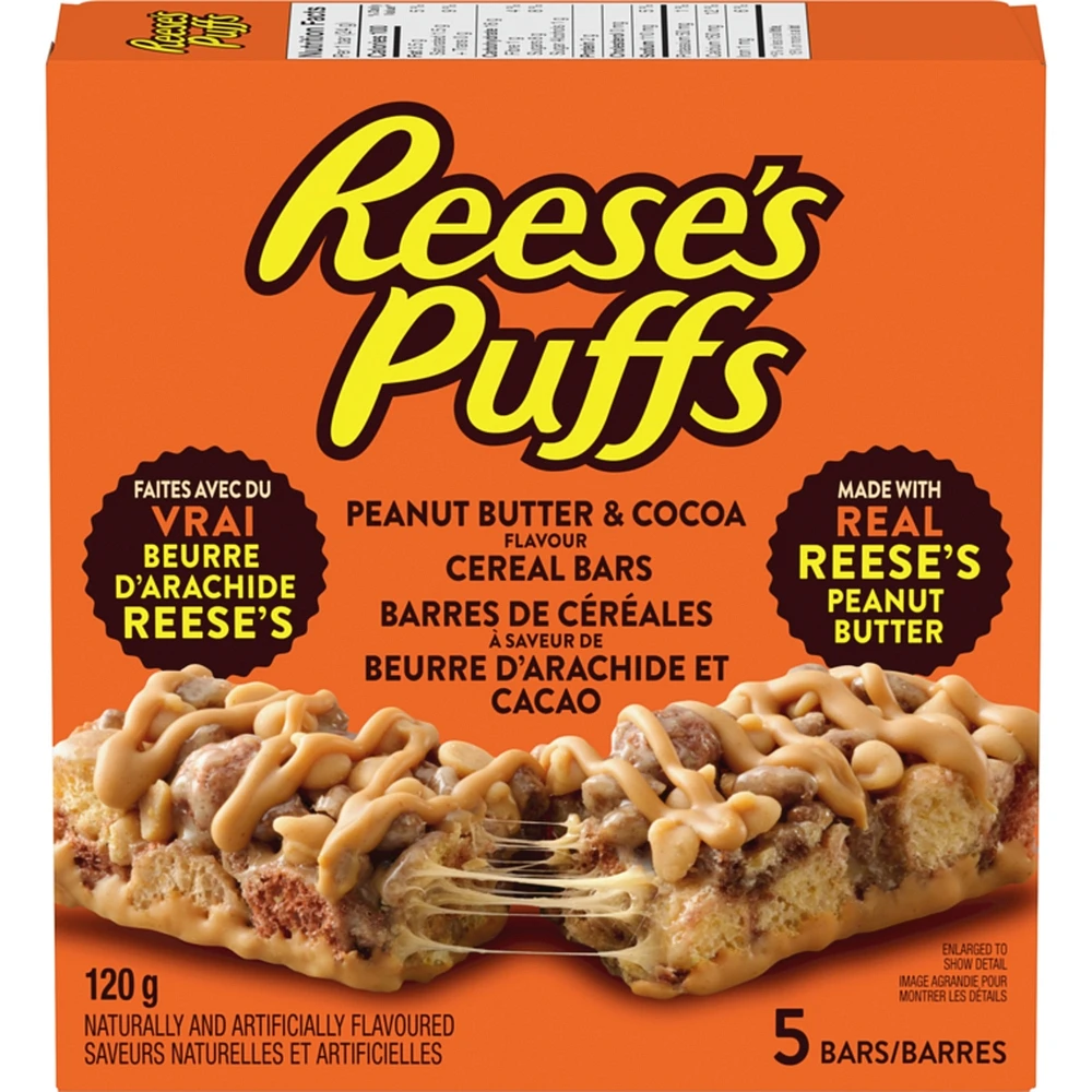Puffs Peanut Butter & Cocoa Flavour Cereal Bars