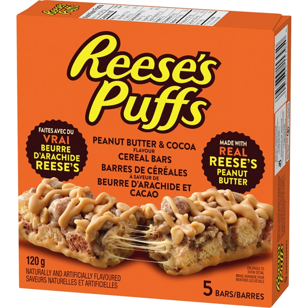 Puffs Peanut Butter & Cocoa Flavour Cereal Bars