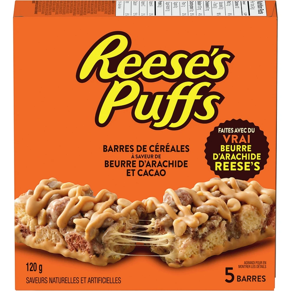 Puffs Peanut Butter & Cocoa Flavour Cereal Bars