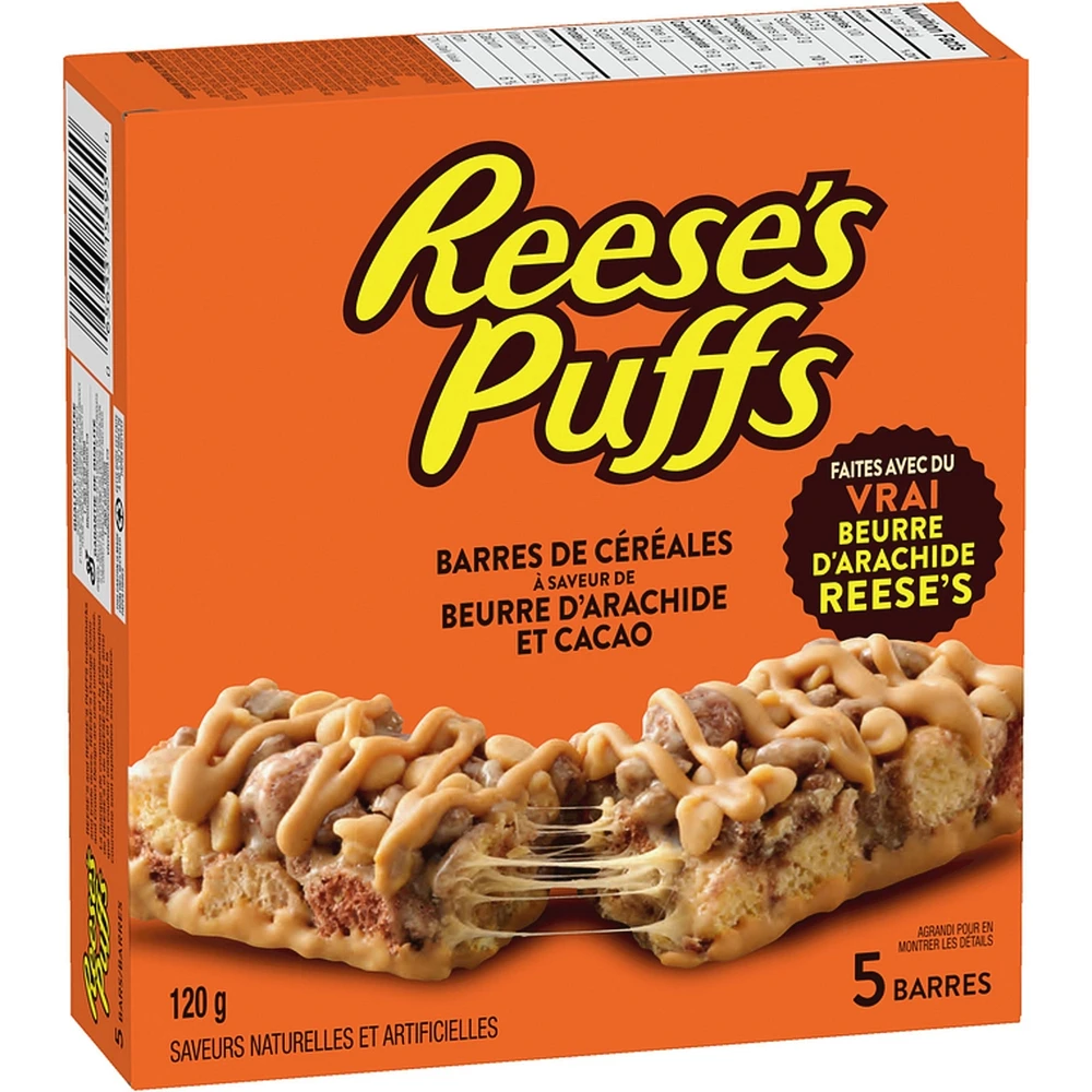 Puffs Peanut Butter & Cocoa Flavour Cereal Bars