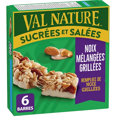 Sweet And Salty Roasted Mixed Nut, 6 Granola Bars