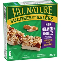 Sweet And Salty Roasted Mixed Nut, 6 Granola Bars
