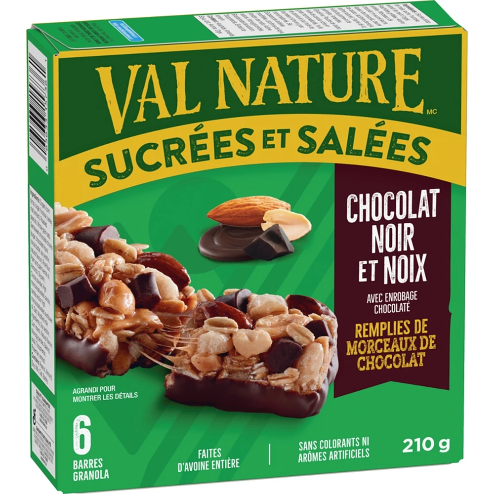 Granola Bars Sweet & Salty Dark Chocolate Nut