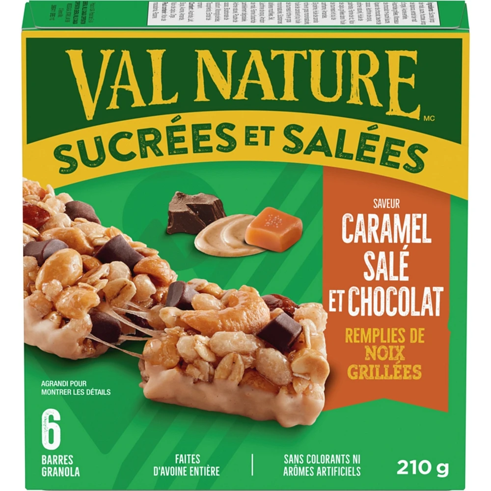 Granola Bars Sweet & Salty Salted Caramel Chocolate Flavour