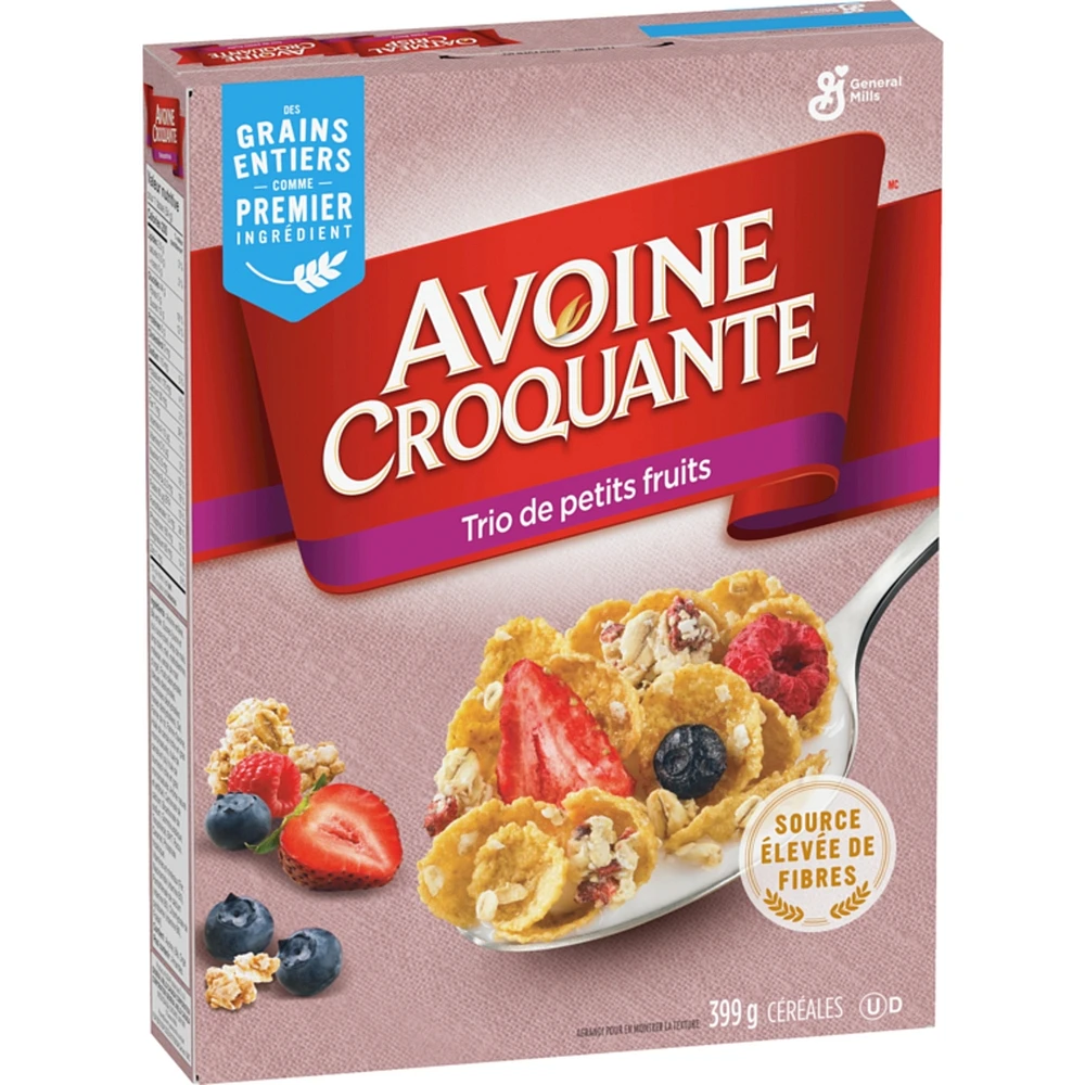 Céréales trio de petits fruits