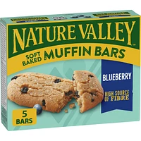 Soft-Baked Muffin Bars, Blueberry, Snack Bars, 5 ct