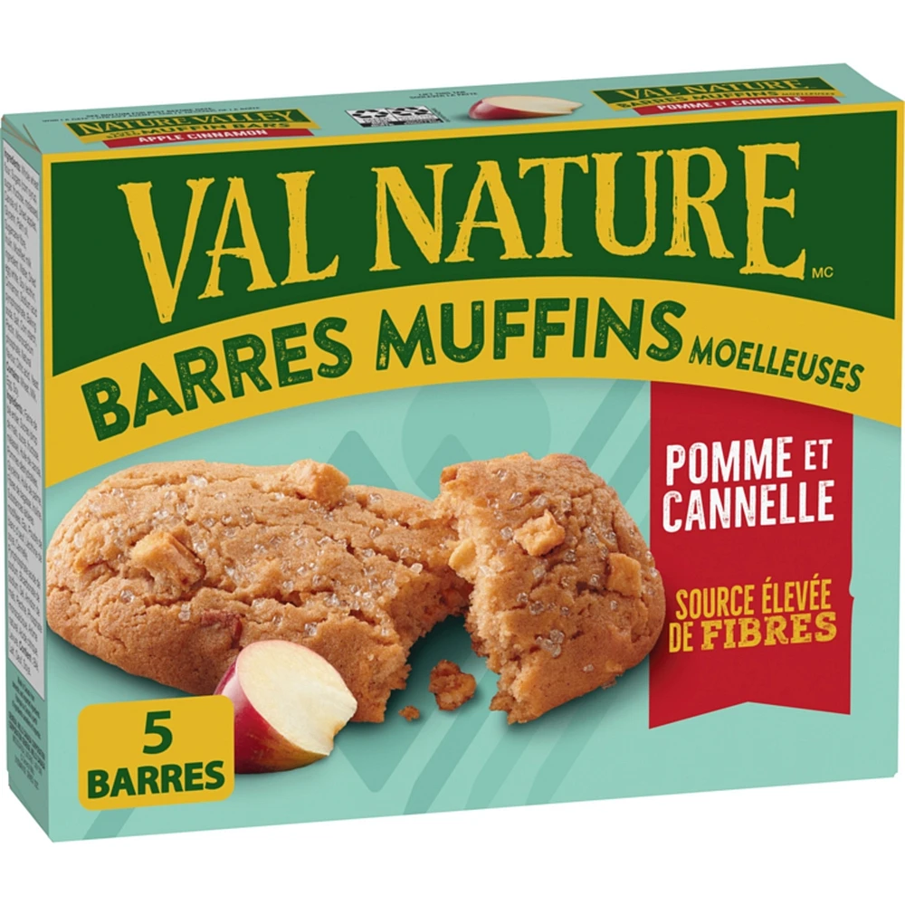 Soft-Baked Muffin Bars, Apple Cinnamon, Snack Bars, 5 ct