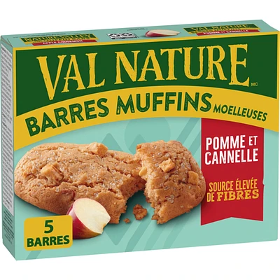 Soft-Baked Muffin Bars, Apple Cinnamon, Snack Bars, 5 ct