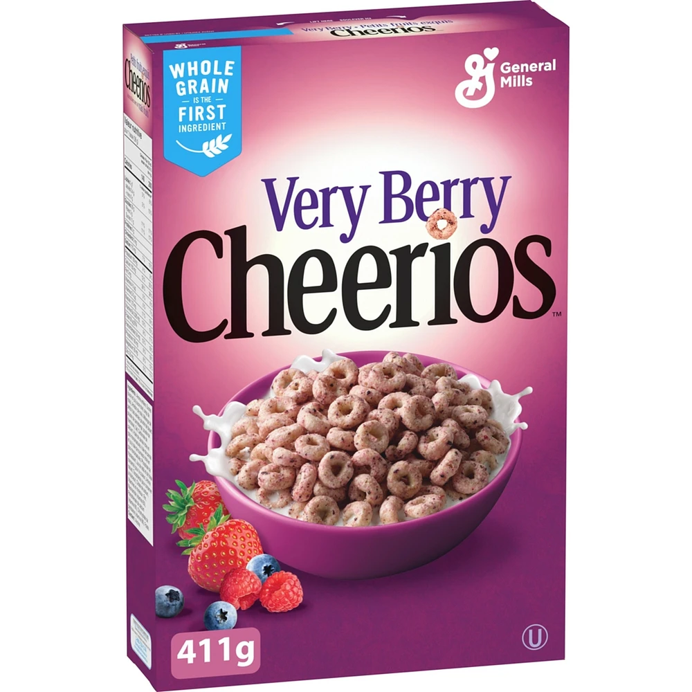 Very Berry Cheerios Breakfast Cereal, Whole Grains