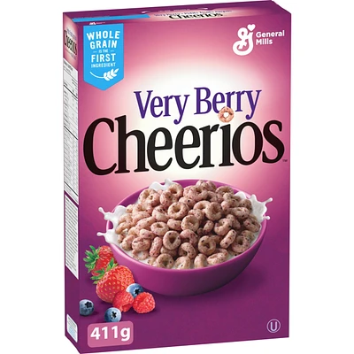 Very Berry Cheerios Breakfast Cereal, Whole Grains