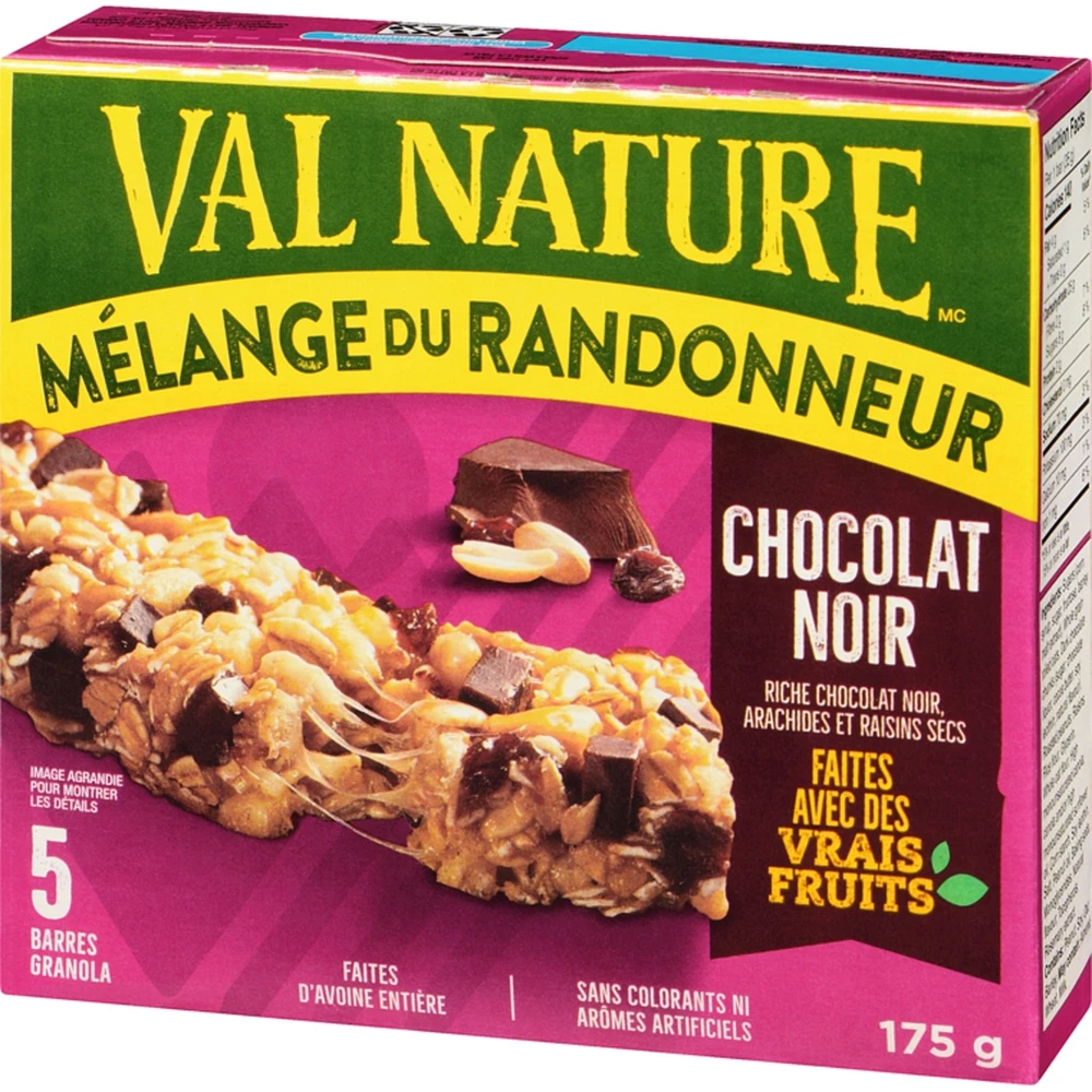 Chewy Trail Mix Granola Bars, Dark Chocolate, 5 ct