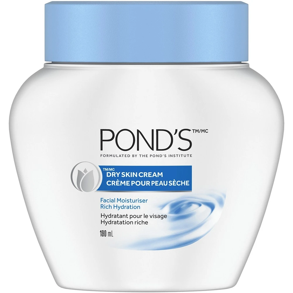 Pond's Facial Moisturizer for dry skin Dry Skin Cream hypoallergenic 190 ml