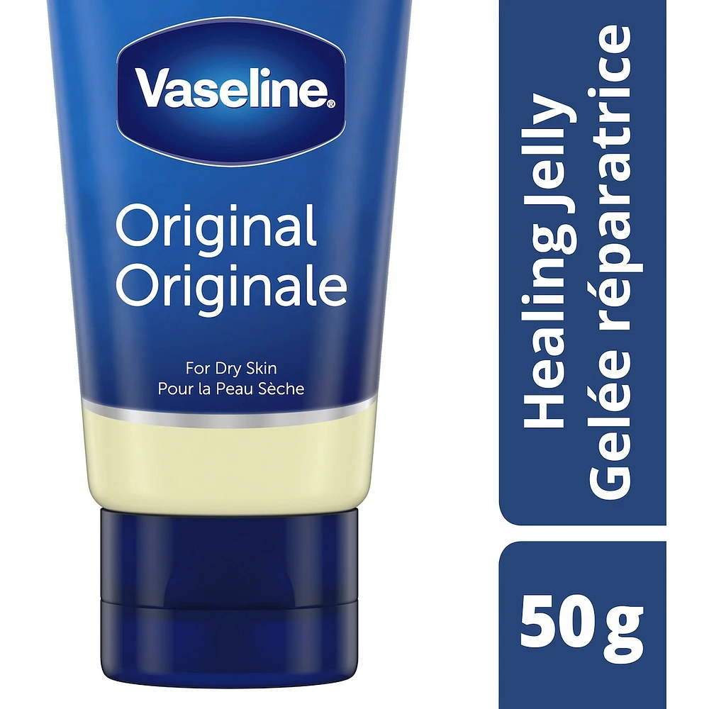 Vaseline Healing Jelly Petroleum Jelly for sensitive, dry skin Original hypoallergenic 50 g