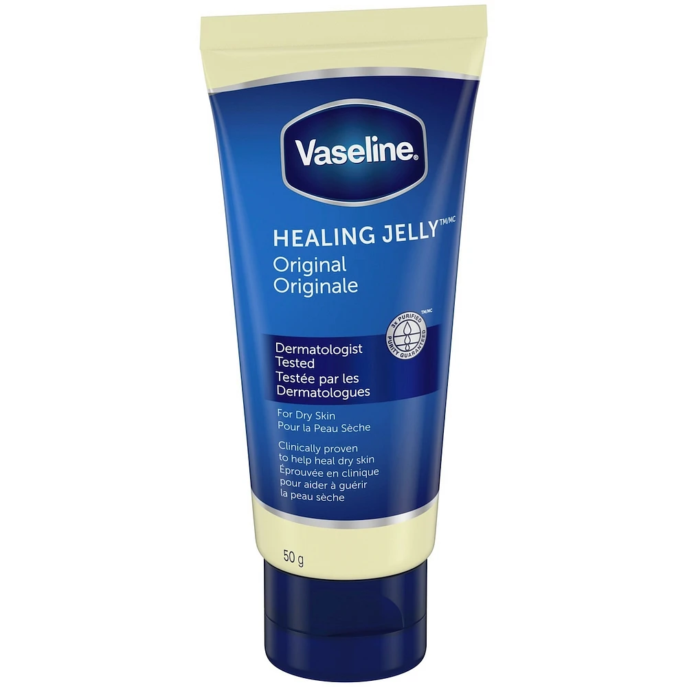 Vaseline Healing Jelly Petroleum Jelly for sensitive, dry skin Original hypoallergenic 50 g