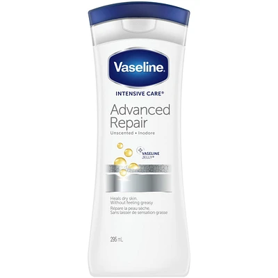 Vaseline Intensive Care Body Lotion for sensitive and dry skin Advanced Repair unscented, moisturizing body cream 600 ml
