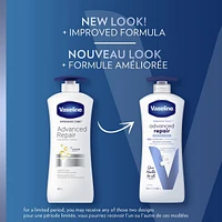 Vaseline Intensive Care Body Lotion for sensitive and dry skin Advanced Repair unscented, moisturizing body cream 600 ml
