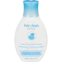 Live Clean Baby Gentle Moisture Tearless Shampoo & Wash