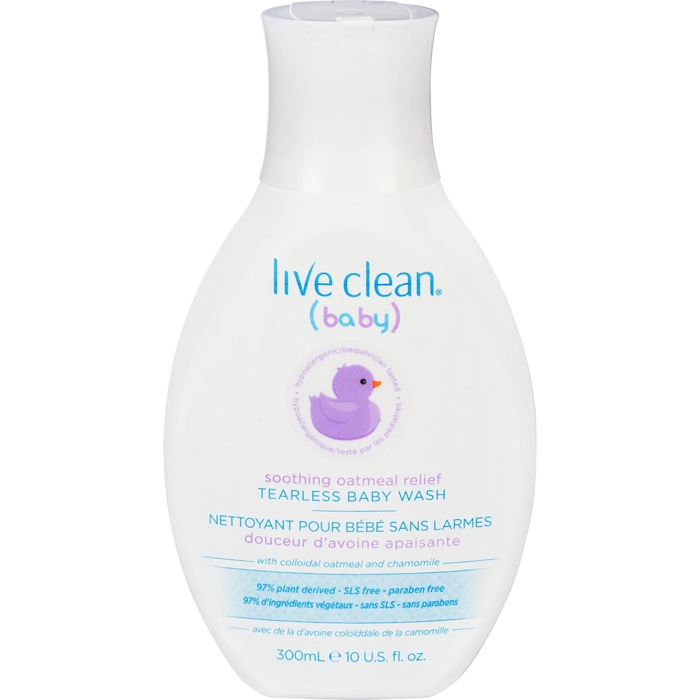 Live Clean Baby Soothing Oatmeal Relief Tearless Baby Wash