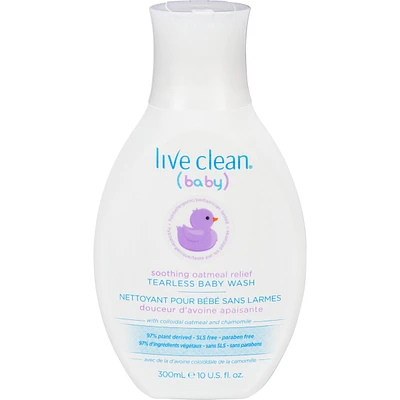 Live Clean Baby Soothing Oatmeal Relief Tearless Baby Wash