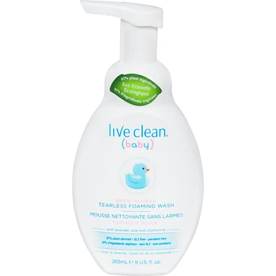 Live Clean Baby Gentle Moisture Tearless Foaming Baby Wash