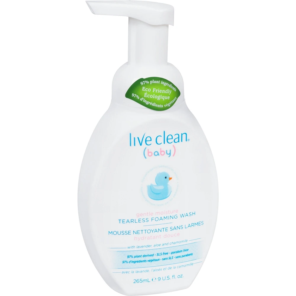 Live Clean Baby Gentle Moisture Tearless Foaming Baby Wash