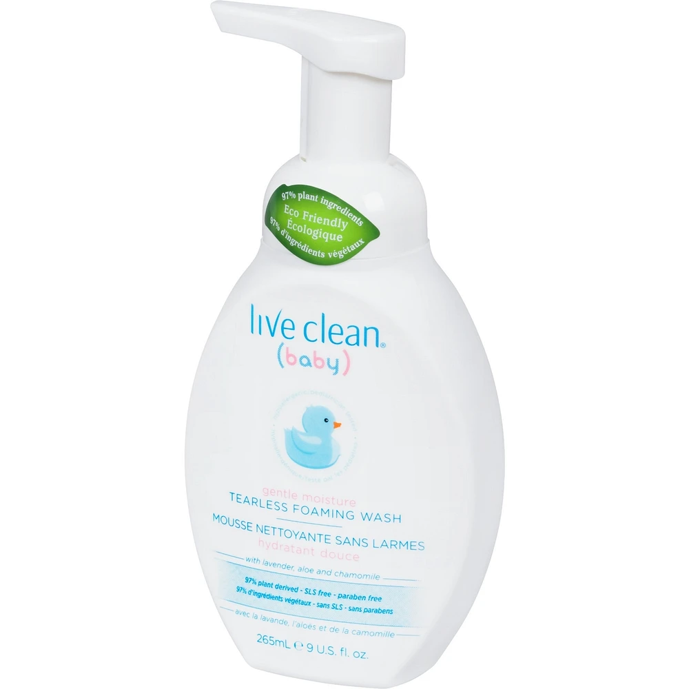 Live Clean Baby Gentle Moisture Tearless Foaming Baby Wash