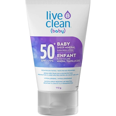 Baby Sheer Mineral Sunscreen Lotion SPF 50+