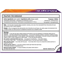 Allegra®-D Tablets, Non-Drowsy Allergy Relief, Allergy + Congestion Relief, Age 12 Years+