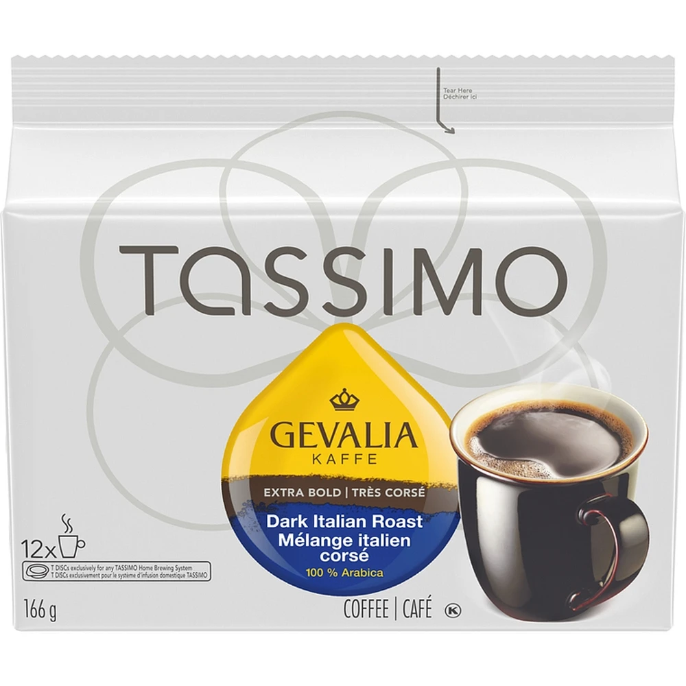Tassimo Dark Italian Roast Coffee Single Serve T-Discs