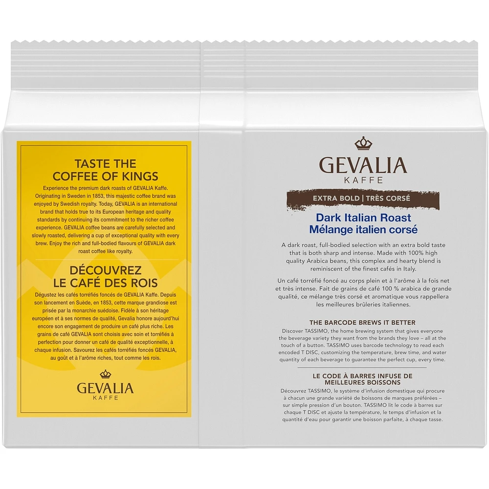 Tassimo  Dark Italian Roast Coffee Single Serve T-Discs