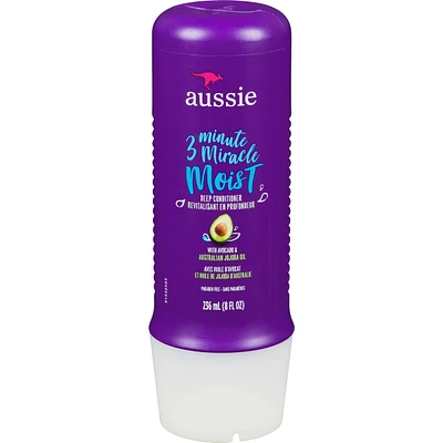 Dry Hair Repair - Aussie Paraben-Free Miracle Moist 3 Minute Miracle w/ Avocado, 236 mL