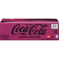 Coke zero cola à saveur de cerise