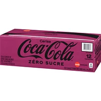 Coke zero cola à saveur de cerise