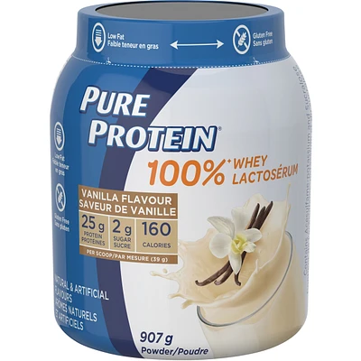 Pure Protein Powder,  Vanilla Cream Whey Powder , Great for Shakes
