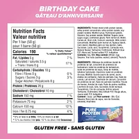 Pure Protein Bars, Birthday Cake, Gluten Free Snack Bar