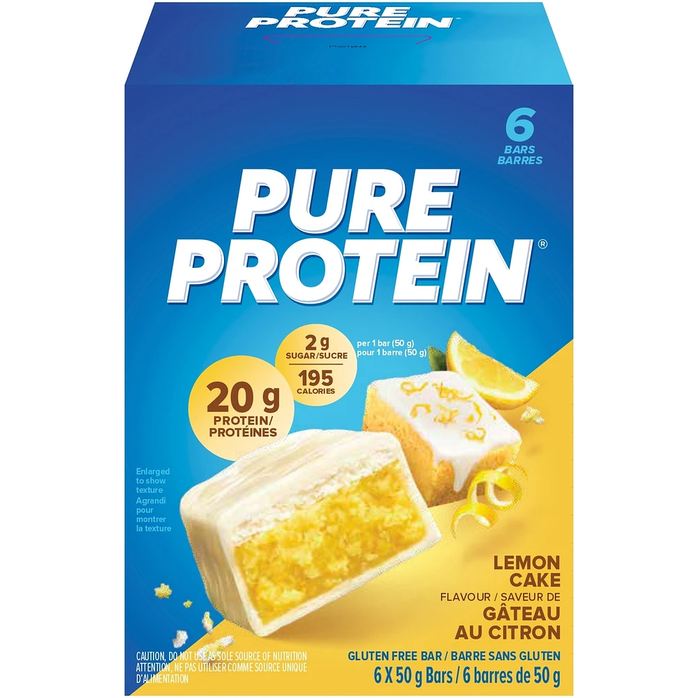 Gluten Free Bar Lemon Cake Flavour Bars 6 x 50 g