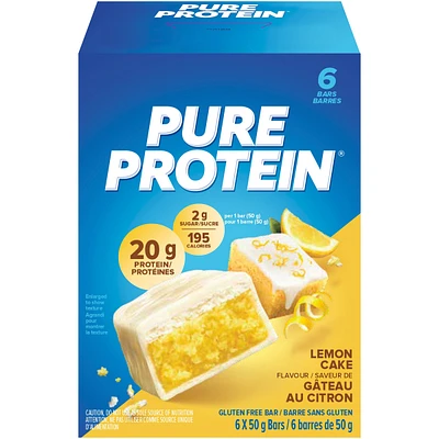 Gluten Free Bar Lemon Cake Flavour Bars  6 x 50 g