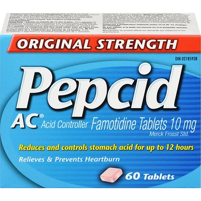 Original Strength, Acid Reducer and Antacid for Heartburn 60 ea