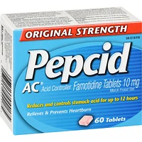 Original Strength, Acid Reducer and Antacid for Heartburn 60 ea