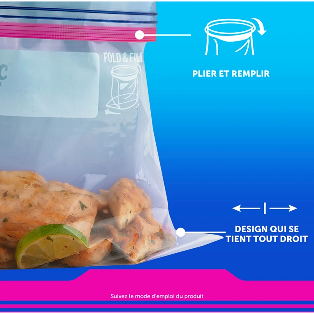 Large Storage Bags with Stay Open Technology