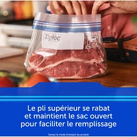 Large Freezer Bags with Stay Open Technology
