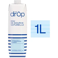 Eau de source naturelle en carton