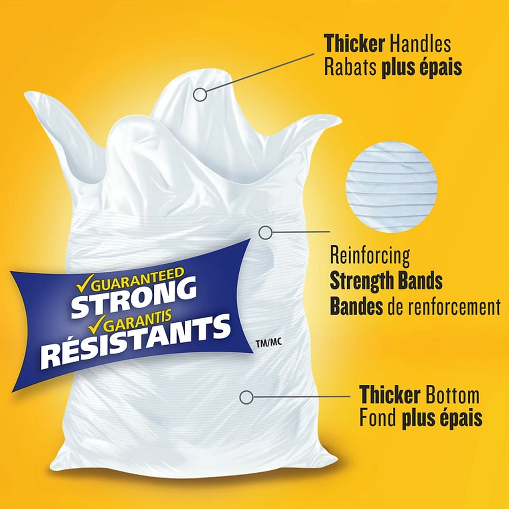 Kitchen Catchers White Garbage Bags - X-Small 15 Litres - Febreze Fresh Clean Scent