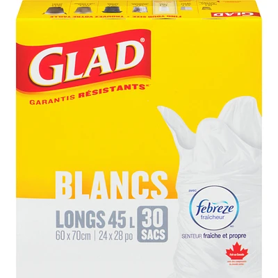 Bags White Tall 45 L