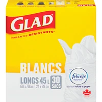 Bags White Tall 45 L