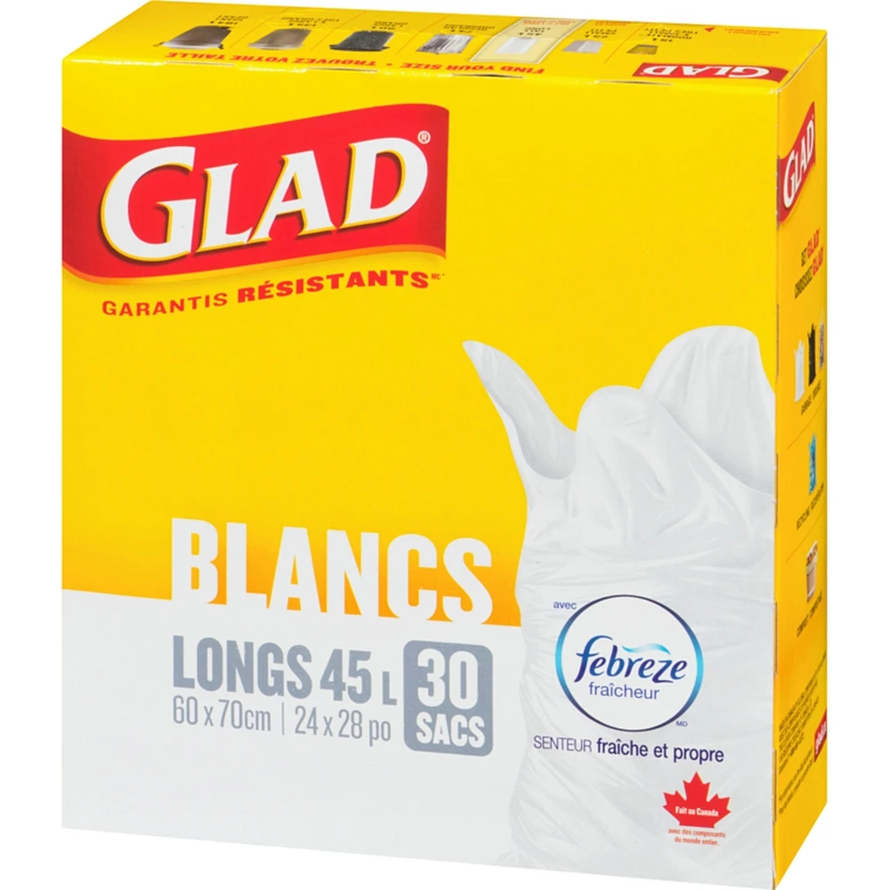 Bags White Tall 45 L