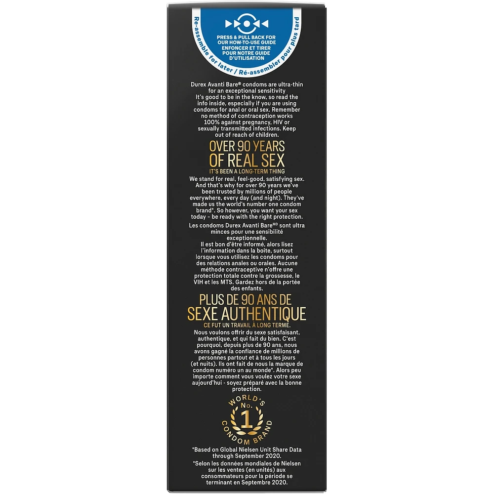 Condoms Durex Avanti Bare ultraminces