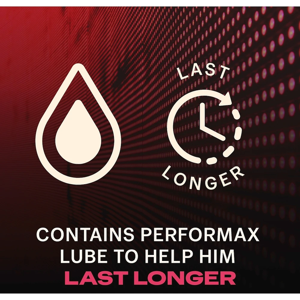 Durex Mutual Climax Condoms, Ribbed and Dotted with Delay Gel