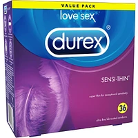 Durex Sensi-Thin Lubricated Value Pack Condoms