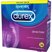 Durex Sensi-Thin Lubricated Value Pack Condoms